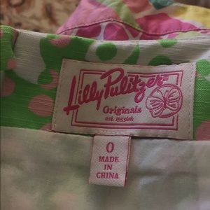 Lilly Pulitzer Originals lined skirt size 0